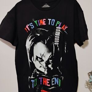 Black Graphic Holloween Chucky Size L